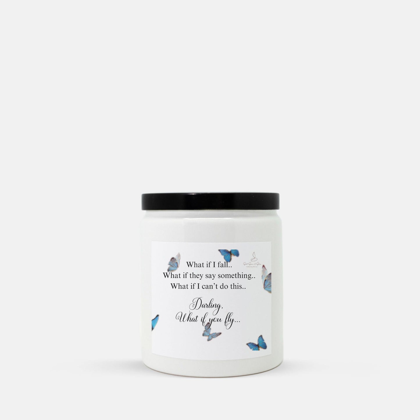 What If You Fly -  Candle Ceramic 8oz (White) - 45 Hours Burn Time