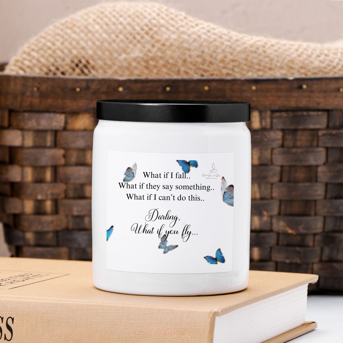 What If You Fly -  Candle Ceramic 8oz (White) - 45 Hours Burn Time