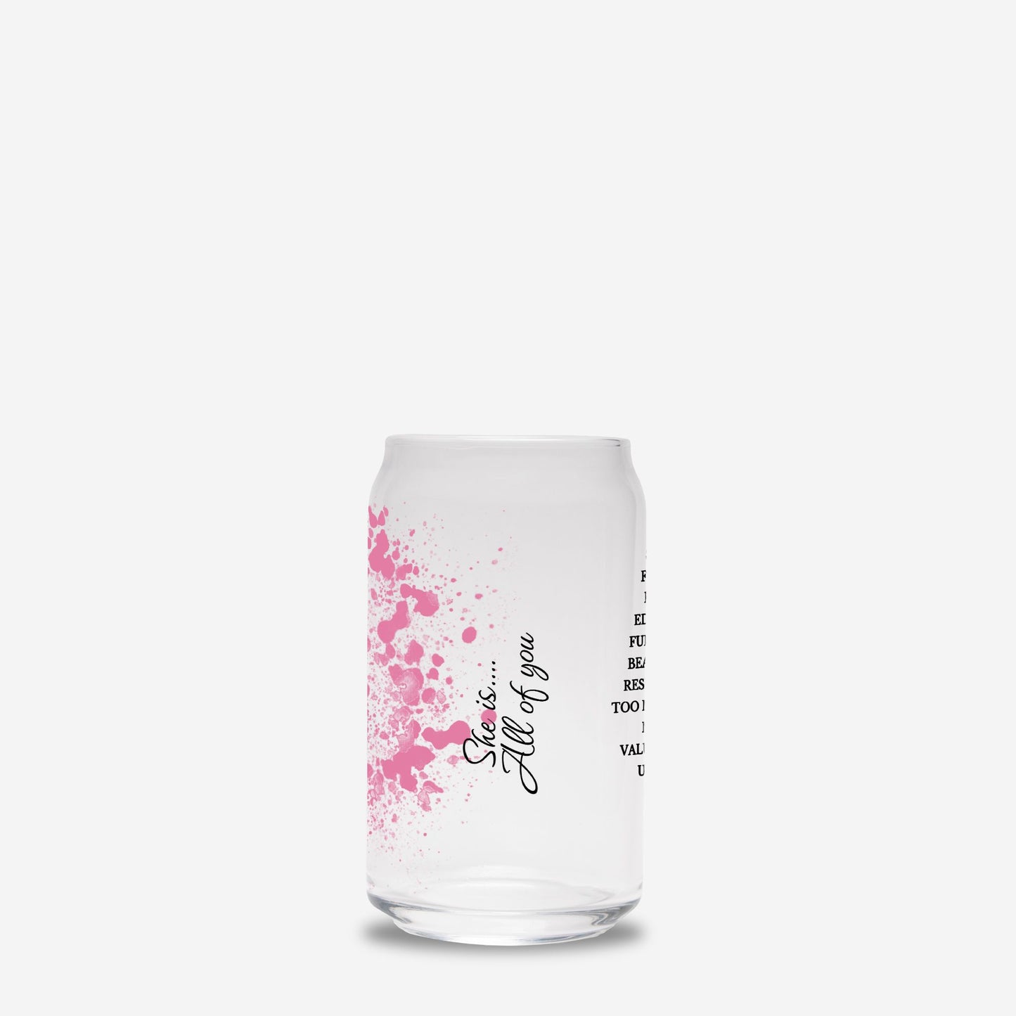 Worth It Glass Tumbler 16oz -
